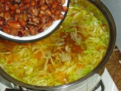 Борщ с фасолью постный - шаг 13