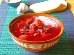 Борщ с фасолью постный - шаг 19