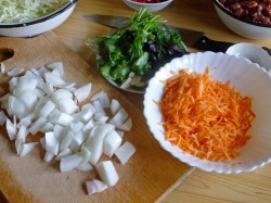 Борщ с фасолью постный - шаг 4