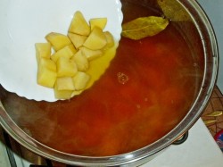 Борщ с фасолью постный - шаг 9