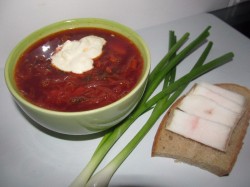 название картинки Борщ с квашенкой и свеклой