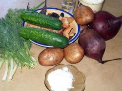 название картинки Борщ селянский холодный