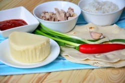 Буррито с курицей и рисом