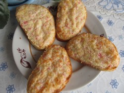 Бутерброды с крабовыми палочками майонезом