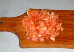 Бутерброды в духовке с помидорами