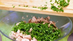 Быстрая закуска из помидоров фаршированных тунцом