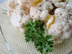 Быстромаринованная цветная капуста в микроволновке