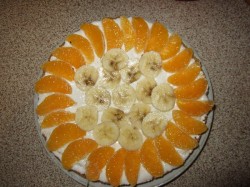 Быстрый тортик из мультиварки с фруктами - шаг 10 Быстрый тортик из мультиварки с фруктами - шаг 10