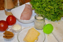 название картинки Цезарь ролл куриный безмайонезный