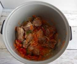Чахохбили из курицы в мультиварке