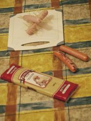 название картинки Червяки-спагеттины в сосисках