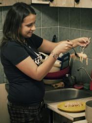 название картинки Червяки-спагеттины в сосисках