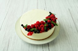 Чизкейк с желатином без выпечки