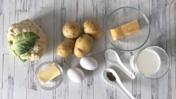 Цветная капуста с картошкой в духовке - шаг 1 Цветная капуста с картошкой в духовке - шаг 1