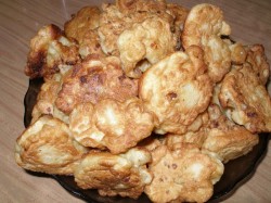 Цветная капуста в кляре на газированной минеральной воде