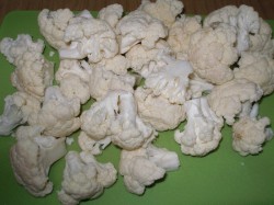 Цветная капуста в кляре на газированной минеральной воде