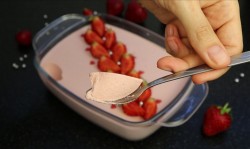 Клубничное суфле с желатином