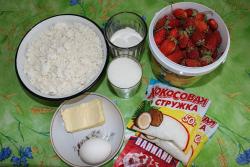 Десерт Раффаэлло с клубникой - шаг 1 Десерт Раффаэлло с клубникой - шаг 1