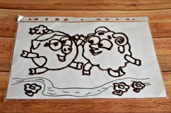 название картинки Детский торт Смешарики из крема