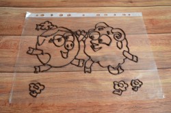 название картинки Детский торт Смешарики из крема