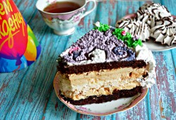 название картинки Детский торт Смешарики из крема