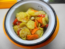 Диетическая кабачковая икра в рукаве