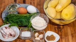 название картинки Драники по сибирски из картофеля с зеленью