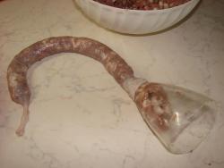 Домашняя колбаса в духовке