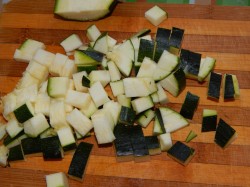 Домашняя лапша с овощами