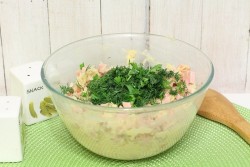 Драники с колбаской и зеленью