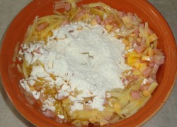 Драники с ветчиной - шаг 7