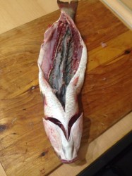 Белый амур запеченный в духовке фаршированный