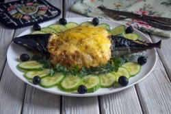 Фаршированная скумбрия в духовке