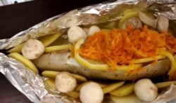 Фаршированная скумбрия запеченная в духовке