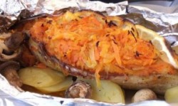 Фаршированная скумбрия запеченная в духовке