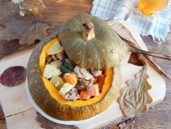 Тыква фаршированная с мясом запеченная в духовке
