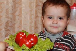 название картинки Помидоры фаршированные сыром и чесноком