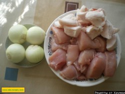 Перец фаршированный рисом и курицей - шаг 2 Перец фаршированный рисом и курицей - шаг 2