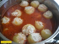 Перец фаршированный рисом и курицей - шаг 10 Перец фаршированный рисом и курицей - шаг 10