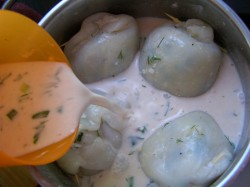 название картинки Фаршированные кальмары с рисом и яйцом