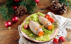 название картинки Фаршированные кальмары в год Свиньи-Кабана