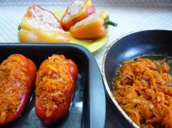 Фаршированный перец запеченный в духовке с мясом - шаг 4