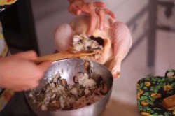 Фаршированный петушок в духовке новогодний