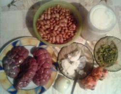 Фасоль тушеная с почками - шаг 1