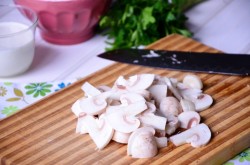 Фетучини с грибами