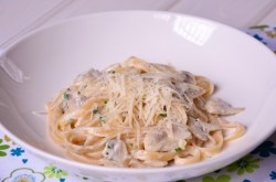 Фетучини с грибами