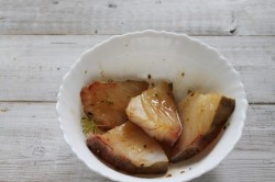 название картинки Филе трески с кабачками луком помидорами в духовке