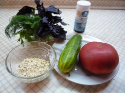 Салат красоты из овсяных хлопьев