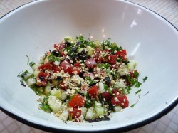 Салат красоты из овсяных хлопьев