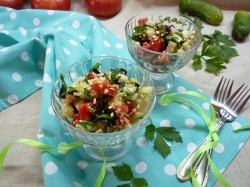 Салат красоты из овсяных хлопьев